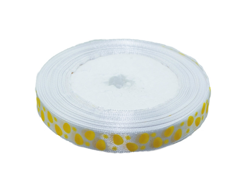 Wstążka satynowa Wielkanoc 12mmx22m WSE12-1 Brewis